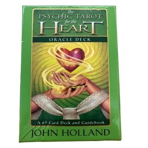 The Psychic Tarot For The Heart 65 Card Oracle Deck & Guidebook John Holland